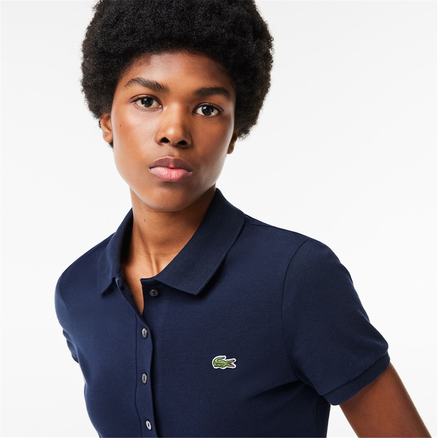Lacoste DF3443 Blu Abbigliamento Donna Polo Lacoste DF3443 Blu Abbigliamento Donna Polo