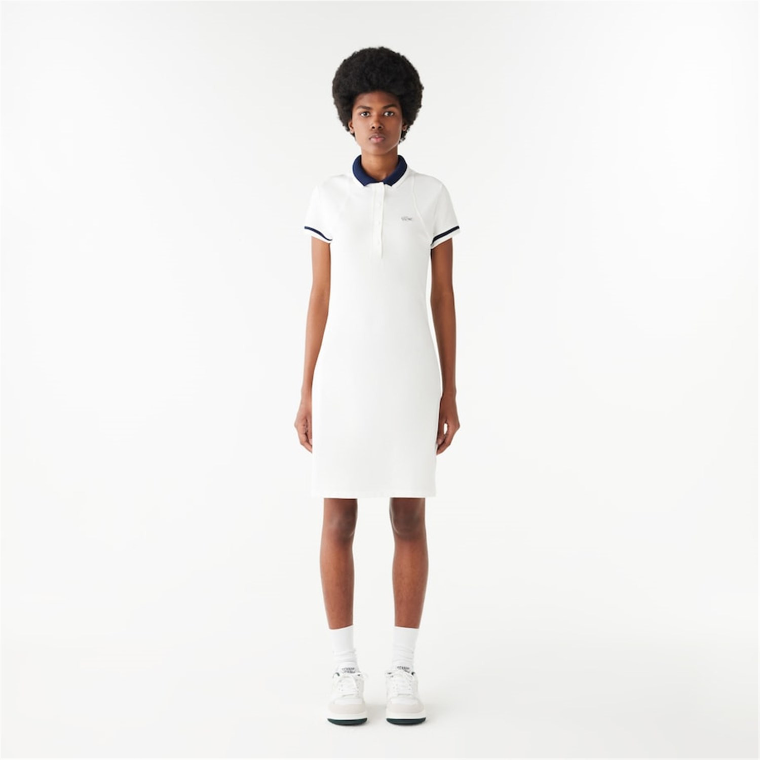 Lacoste EF7284 Bianco Abbigliamento Donna Abito Lacoste EF7284 Bianco Abbigliamento Donna Abito