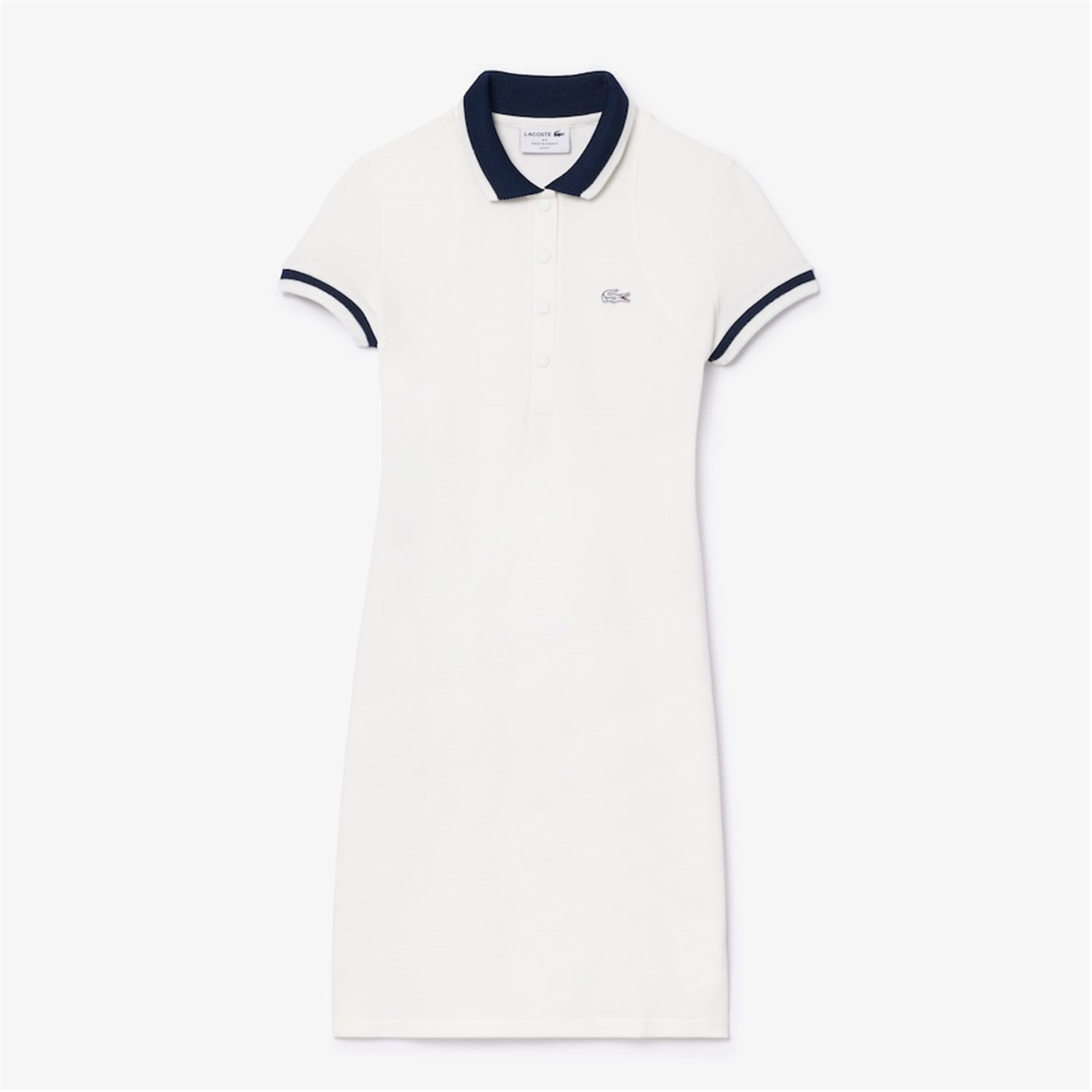 Lacoste EF7284 Bianco Abbigliamento Donna Abito Lacoste EF7284 Bianco Abbigliamento Donna Abito