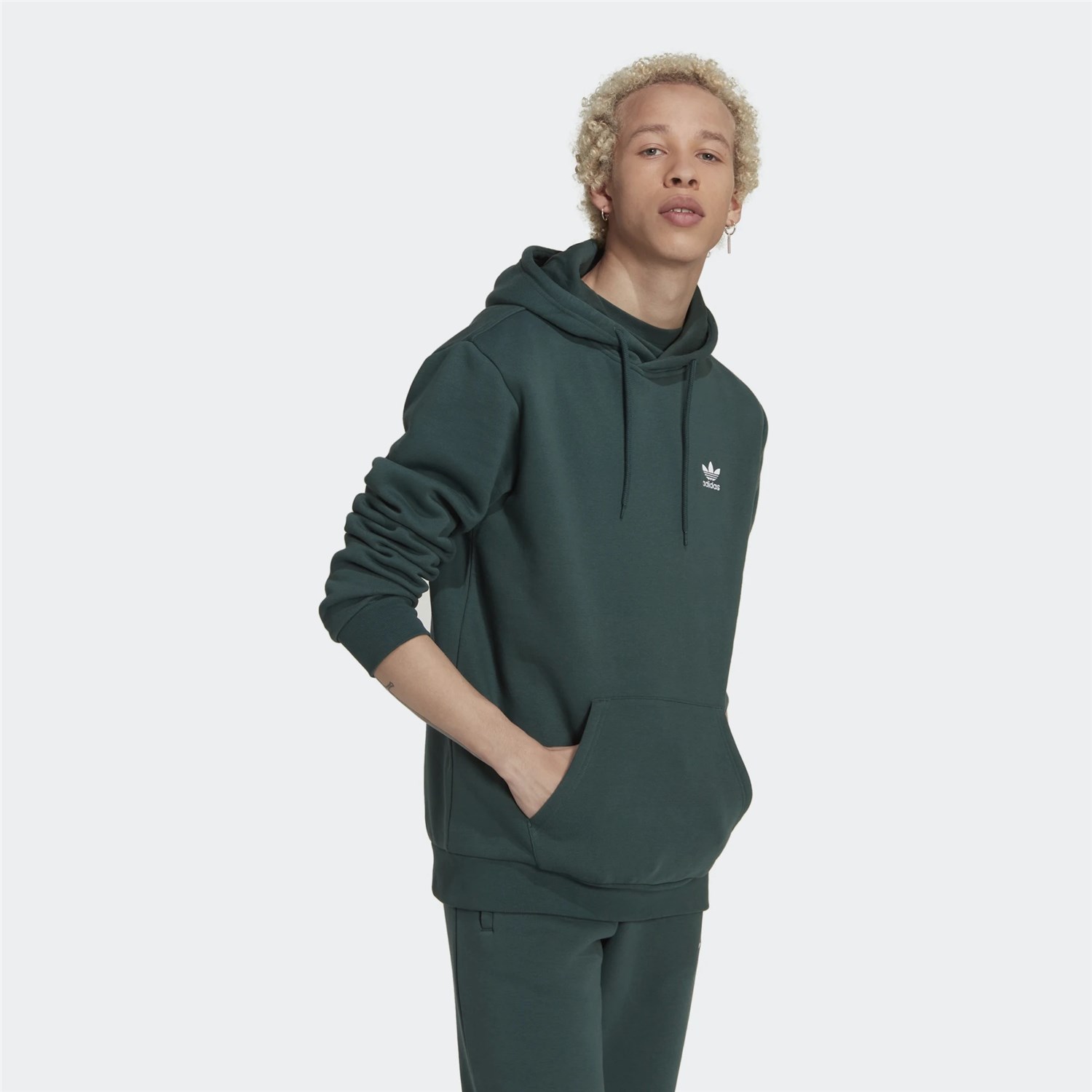 ADIDAS ORIGINALS HK0099 Green Clothing Man Sweater ADIDAS ORIGINALS HK0099 Green Clothing Man Sweater