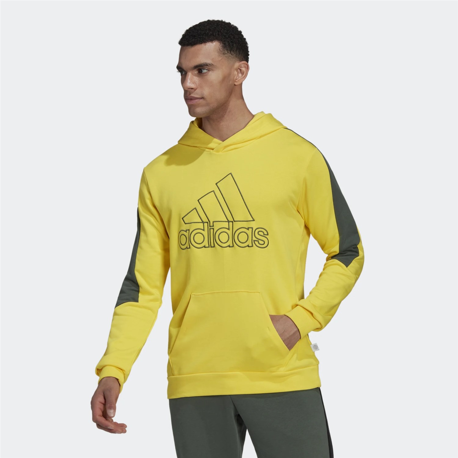 ADIDAS ORIGINALS HK4541 Yellow Clothing Man Sweater ADIDAS ORIGINALS HK4541 Yellow Clothing Man Sweater
