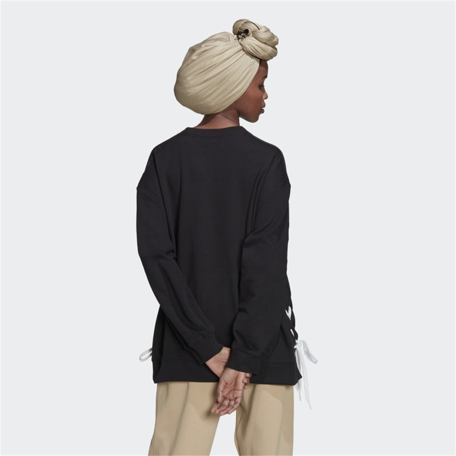 ADIDAS ORIGINALS HK5055 Black Clothing Woman Sweater ADIDAS ORIGINALS HK5055 Black Clothing Woman Sweater