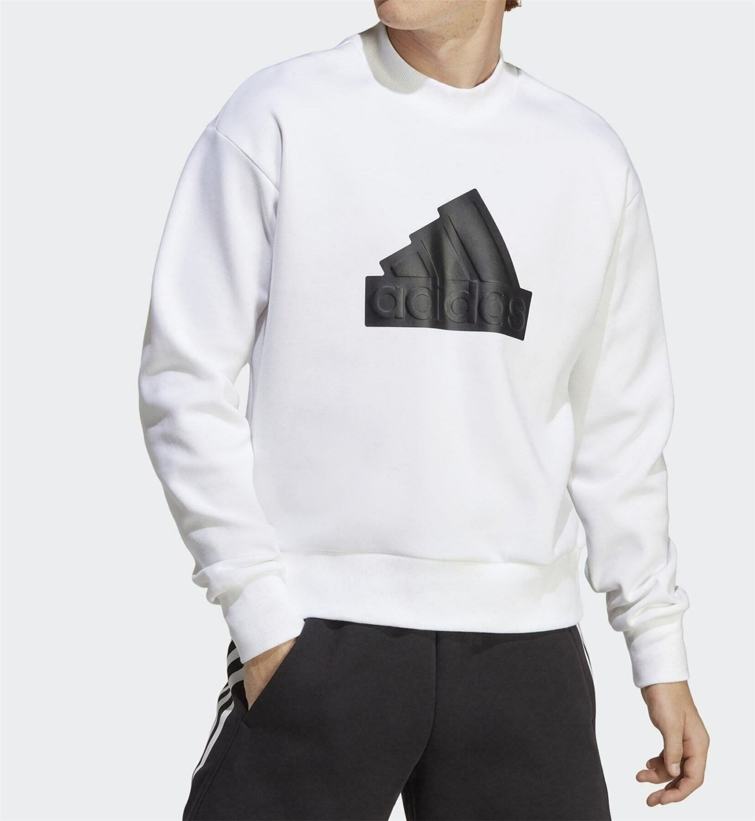 ADIDAS ORIGINALS IC3746 Bianco Abbigliamento Uomo Felpa ADIDAS ORIGINALS IC3746 Bianco Abbigliamento Uomo Felpa