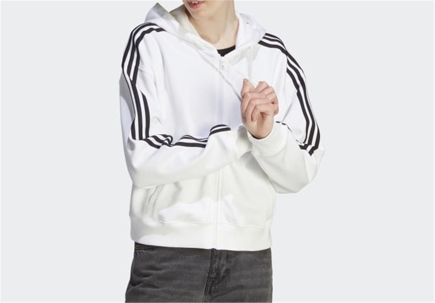 ADIDAS ORIGINALS IK8387 Bianco Abbigliamento Donna Felpa ADIDAS ORIGINALS IK8387 Bianco Abbigliamento Donna Felpa