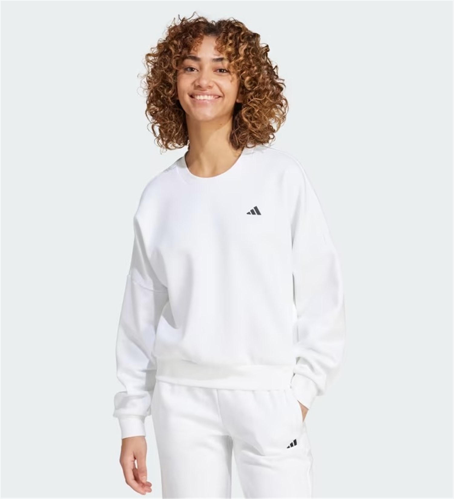 ADIDAS ORIGINALS IX7942 Bianco Abbigliamento Donna Felpa ADIDAS ORIGINALS IX7942 Bianco Abbigliamento Donna Felpa
