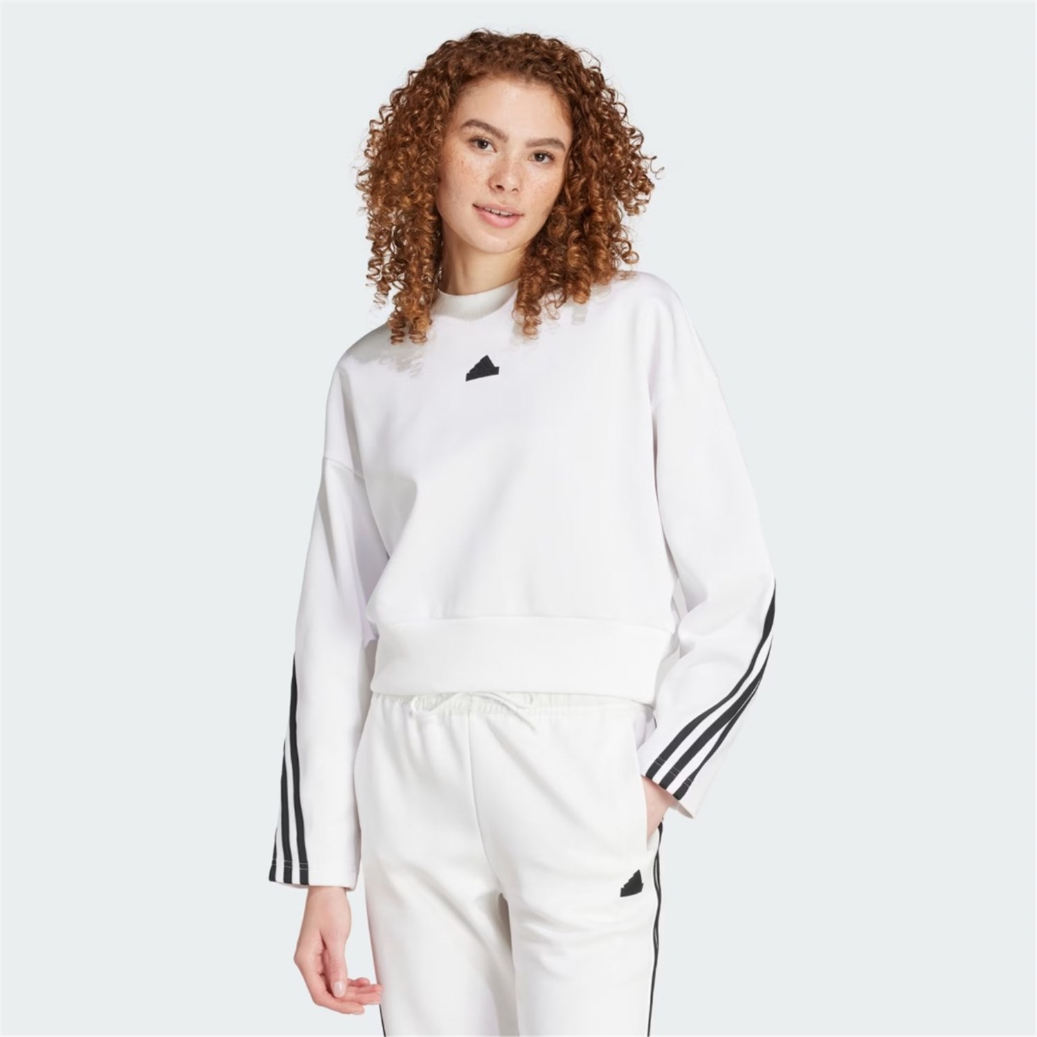 ADIDAS ORIGINALS IZ0005 Bianco Abbigliamento Donna Felpa ADIDAS ORIGINALS IZ0005 Bianco Abbigliamento Donna Felpa