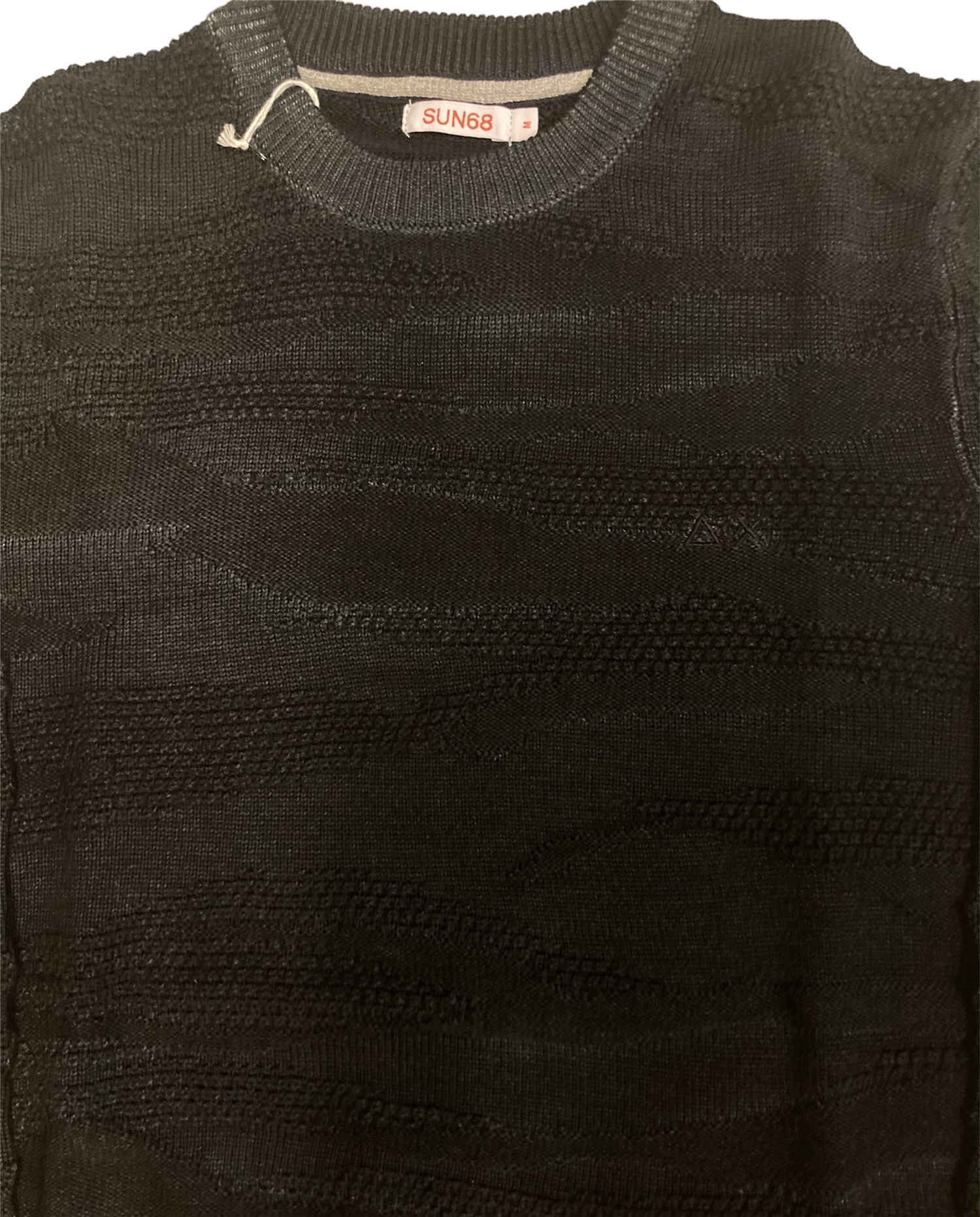 SUN68 K43130 Black Clothing Man Pullover SUN68 K43130 Black Clothing Man Pullover