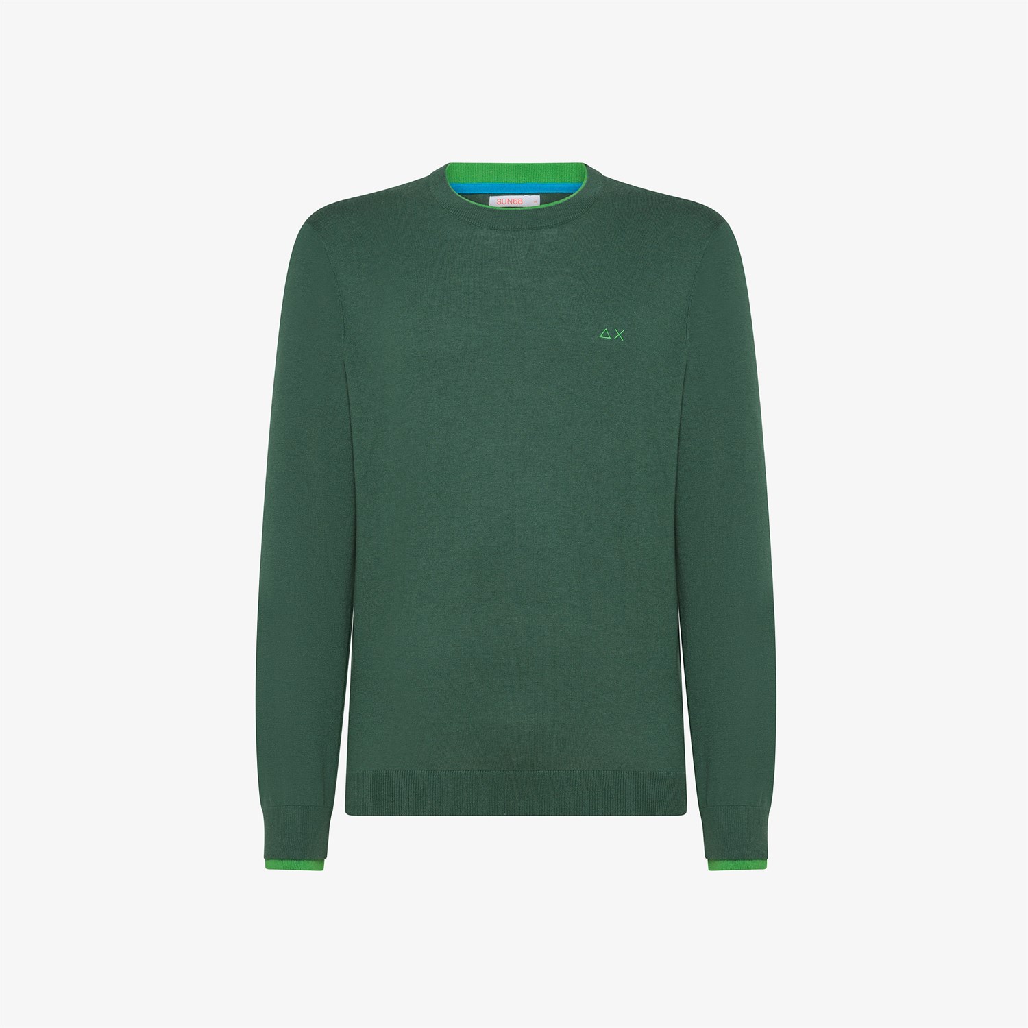 SUN68 K44125 Verde Abbigliamento Uomo Maglia SUN68 K44125 Verde Abbigliamento Uomo Maglia