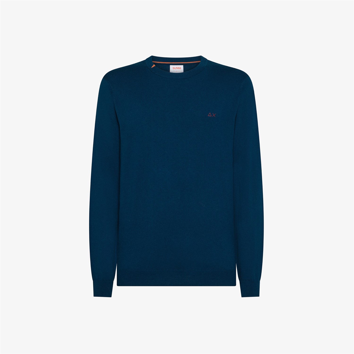 SUN68 K45101 Blu medio Abbigliamento Uomo Maglia