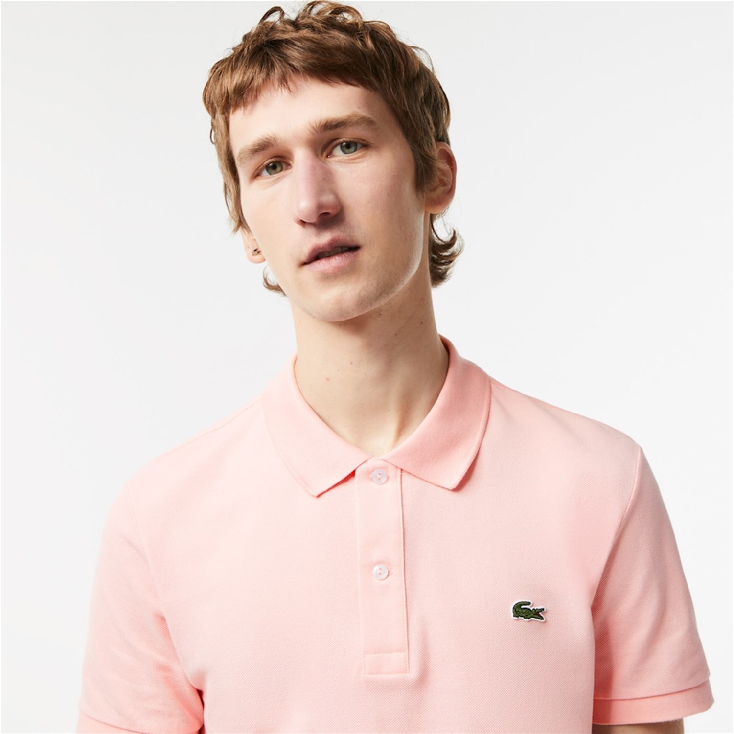 Lacoste L.12.12 Pink Clothing Man Polo shirt Lacoste L.12.12 Pink Clothing Man Polo shirt