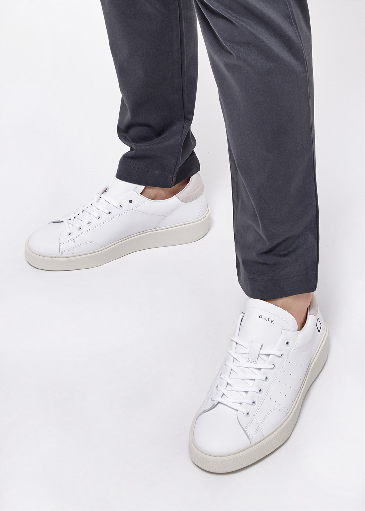 D.A.T.E. M391-LV-CA Milk Shoes Man Sneakers D.A.T.E. M391-LV-CA Milk Shoes Man Sneakers