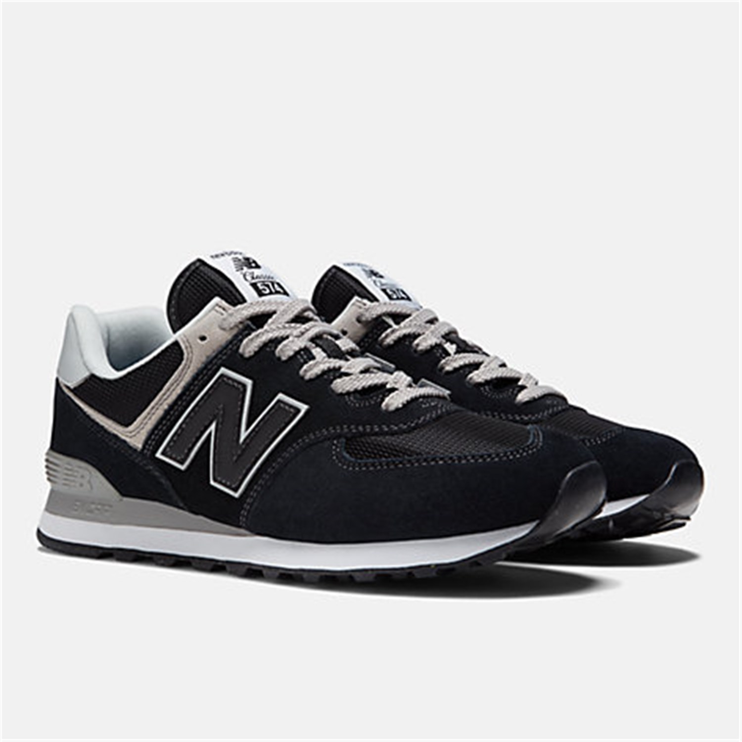 NEW BALANCE ML574 Black Shoes Man Sneakers NEW BALANCE ML574 Black Shoes Man Sneakers