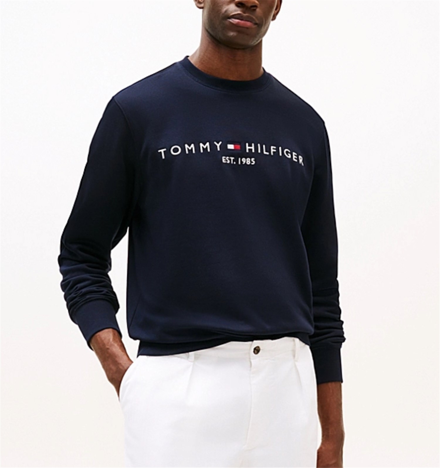 TOMMY HILFIGER MW0MW11596 Blu Abbigliamento Uomo Felpa