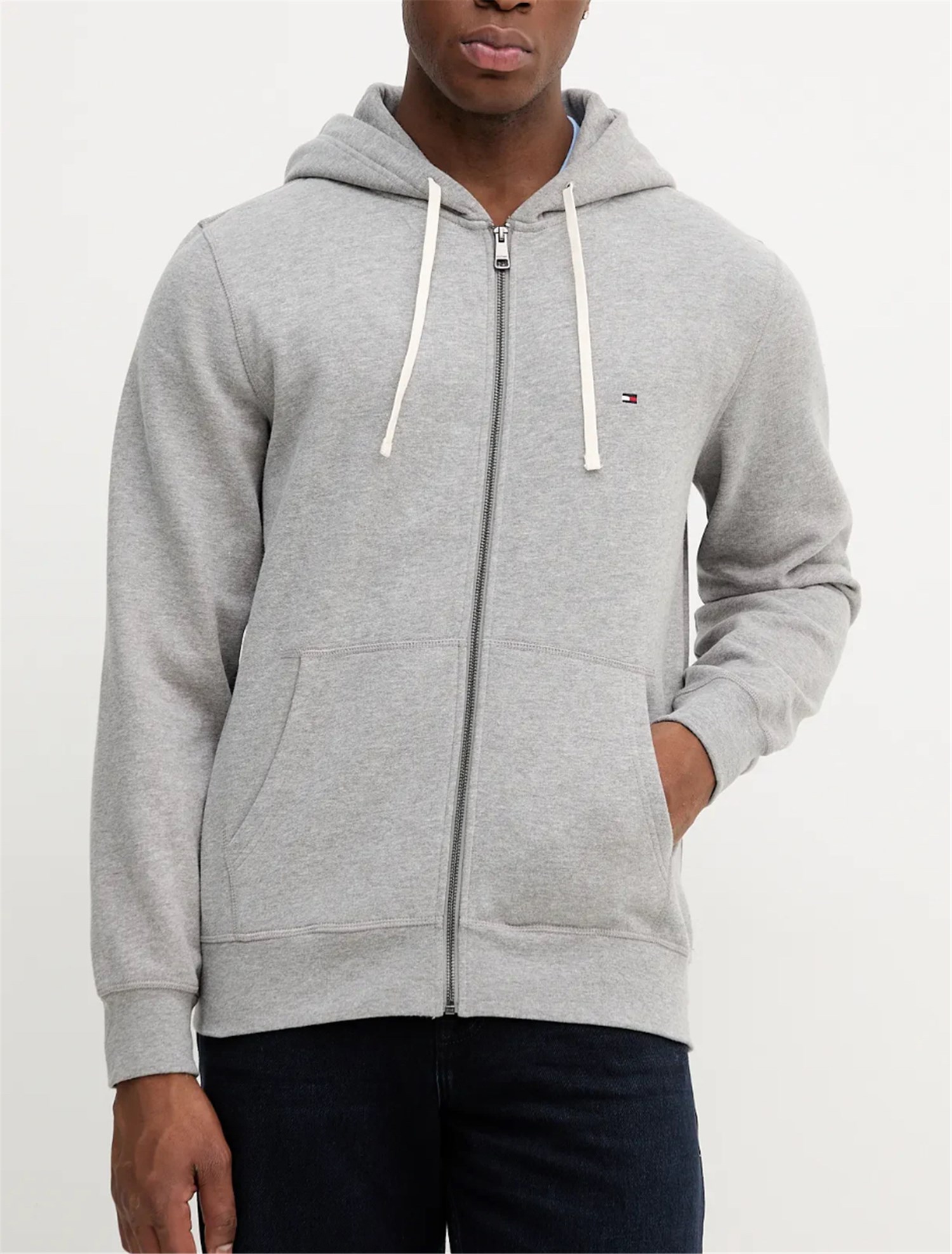 TOMMY HILFIGER MW0MW37234 Grigio Abbigliamento Uomo Felpa