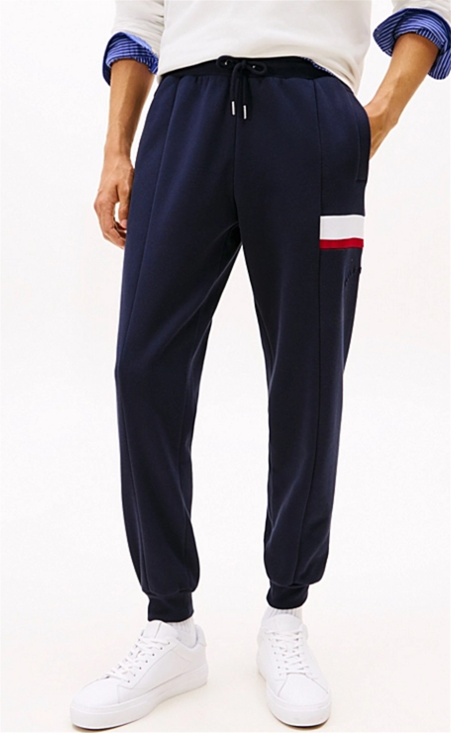 TOMMY HILFIGER MW0MW40416 Blu Abbigliamento Uomo Pantaloni