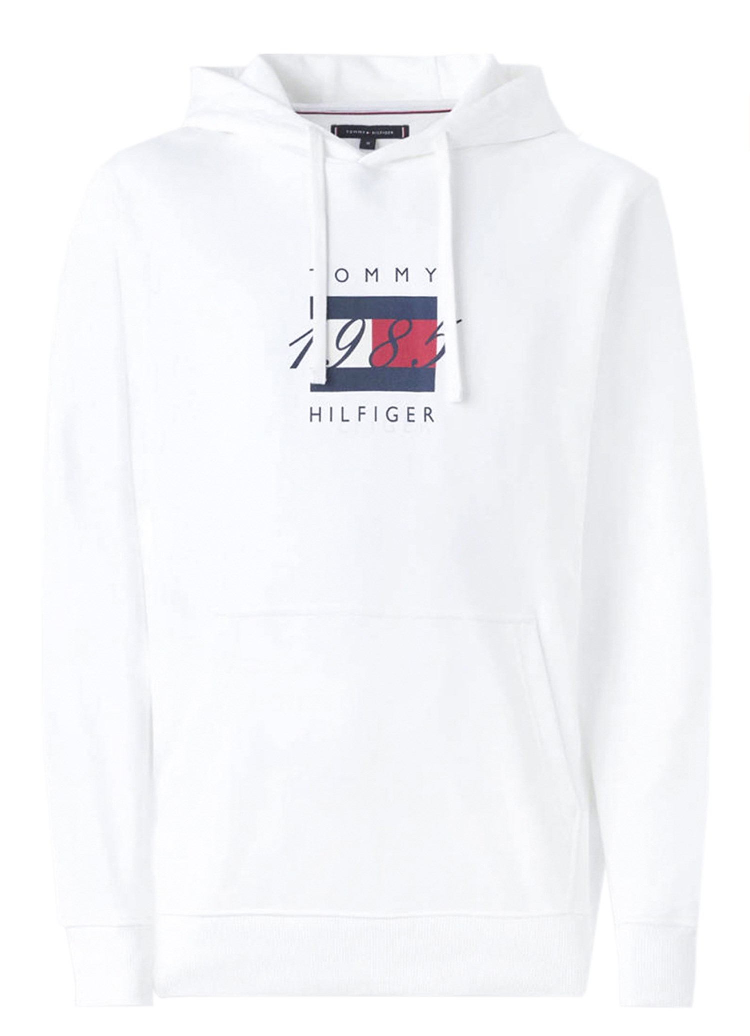 TOMMY HILFIGER MW0MW41332 Bianco Abbigliamento Uomo Felpa