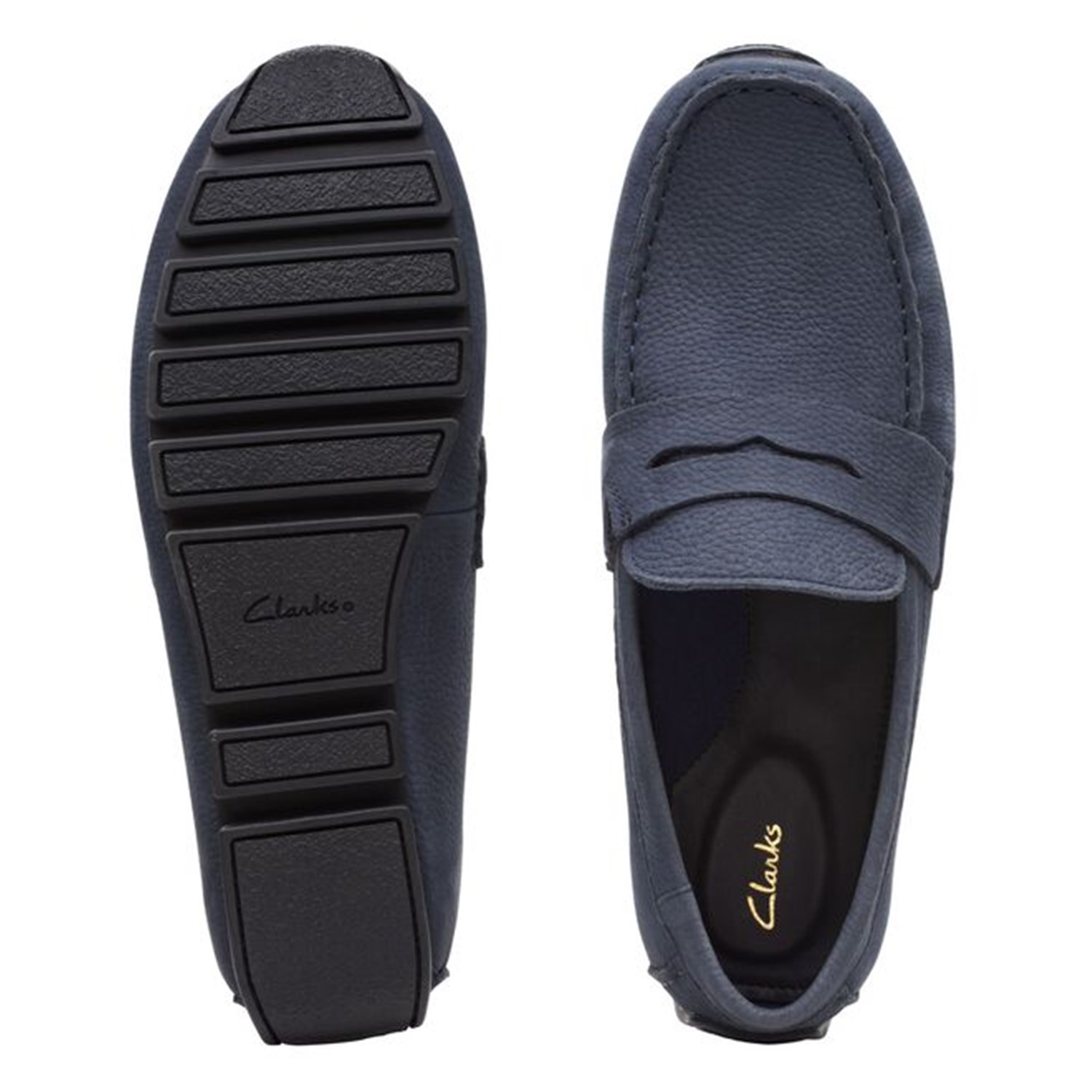 Clarks OSWICK BAR Blue Shoes Man Loafers Clarks OSWICK BAR Blue Shoes Man Loafers