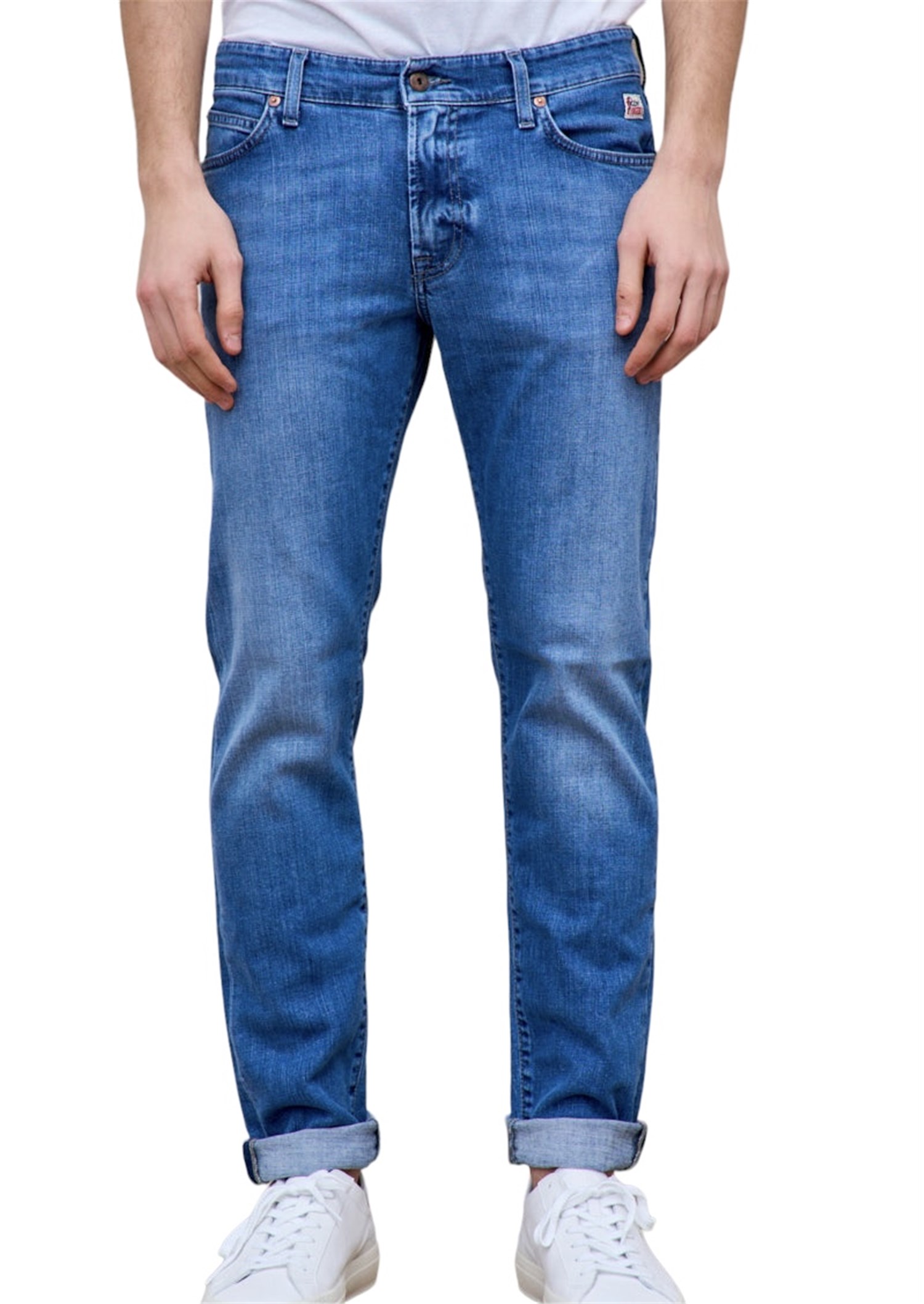 ROY ROGER'S P23RRU075D0211194 Medium blue Clothing Man Jeans ROY ROGER'S P23RRU075D0211194 Medium blue Clothing Man Jeans