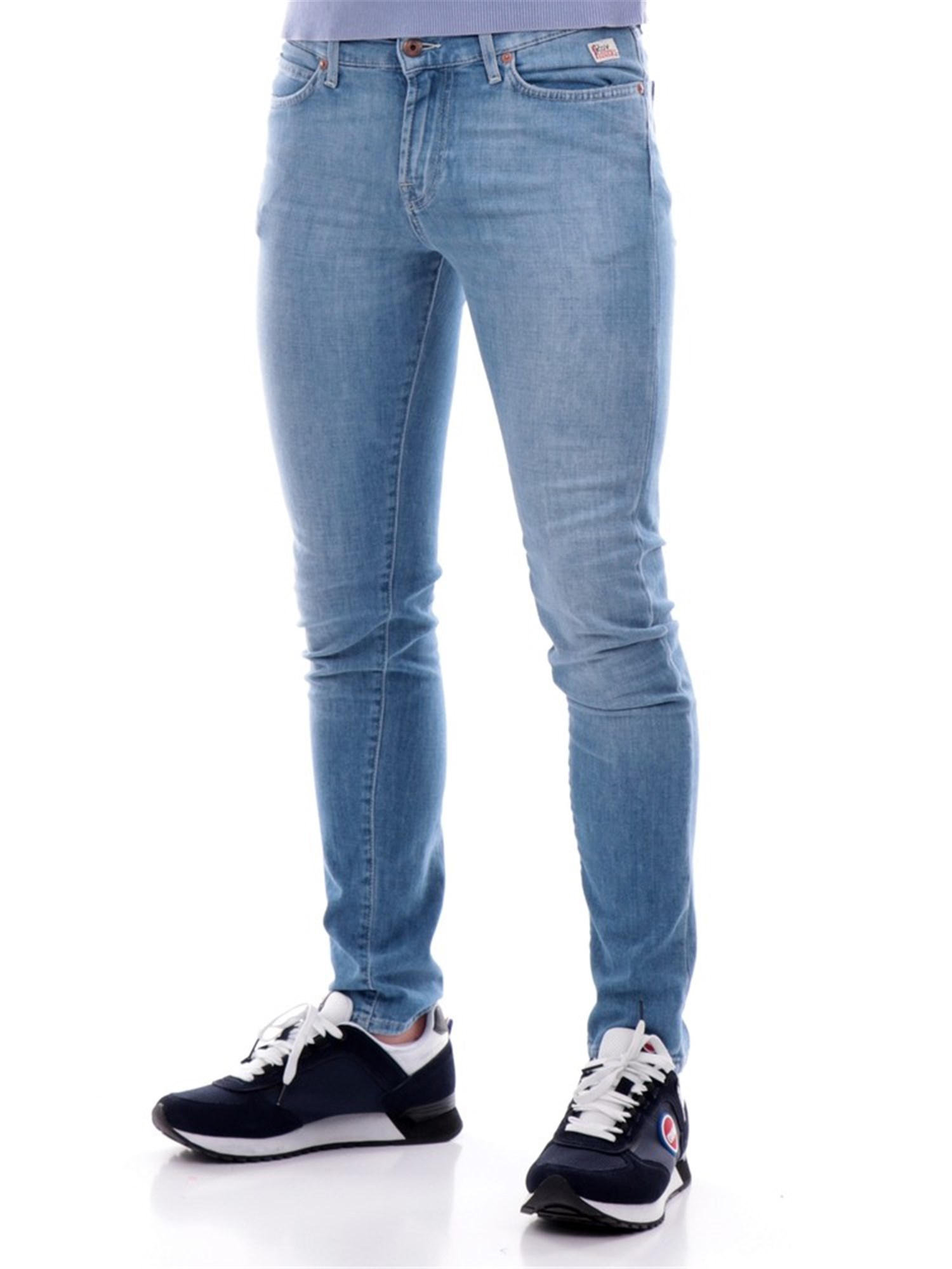 ROY ROGER'S P23RRU075D1410373 Light blue Clothing Man Jeans ROY ROGER'S P23RRU075D1410373 Light blue Clothing Man Jeans
