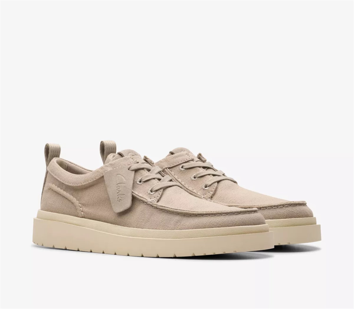 Clarks Polden Moc Grigio chiaro Scarpe Uomo Sneakers Clarks Polden Moc Grigio chiaro Scarpe Uomo Sneakers