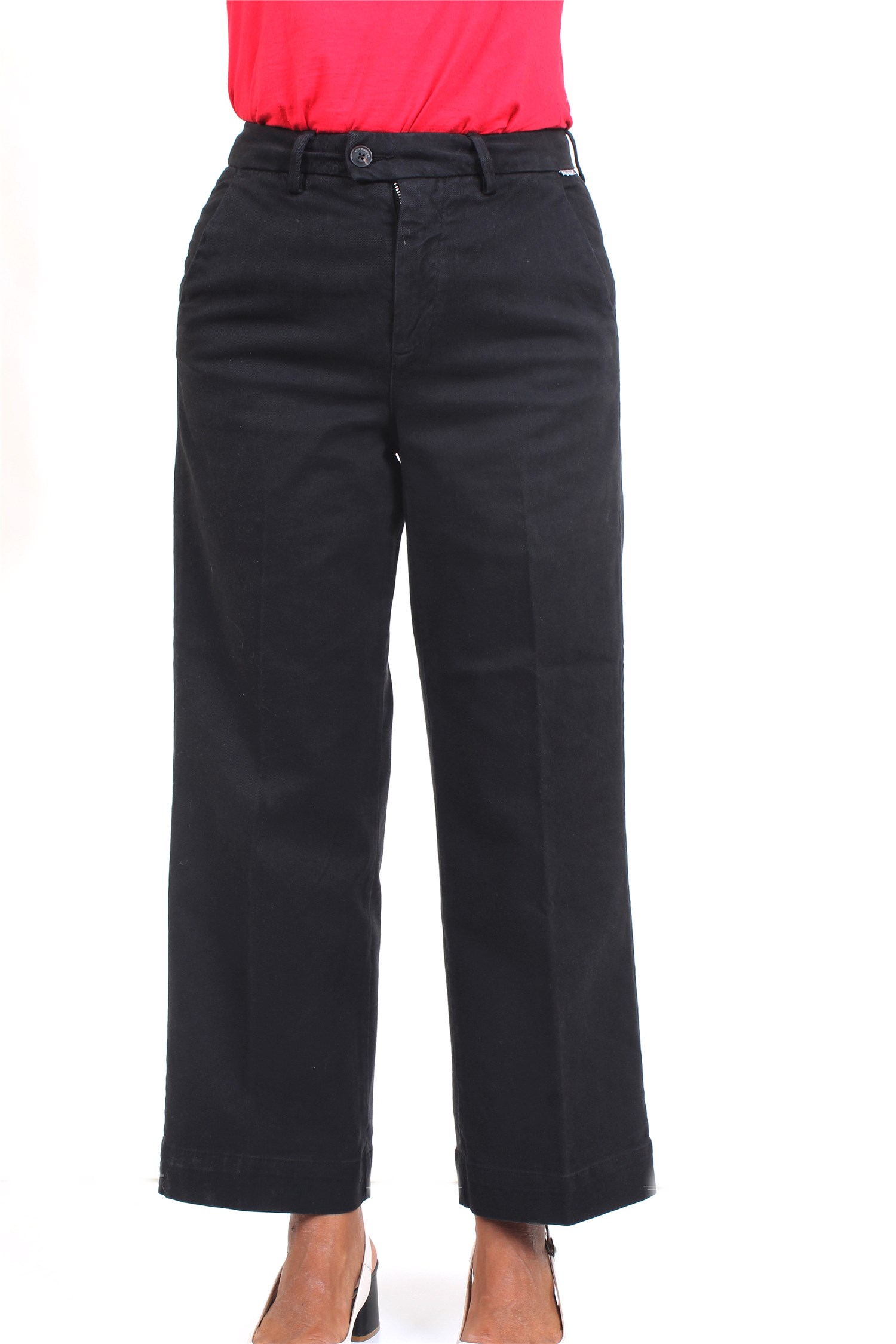 ROY ROGER'S RND032P4030112 Black Clothing Woman Trousers ROY ROGER'S RND032P4030112 Black Clothing Woman Trousers