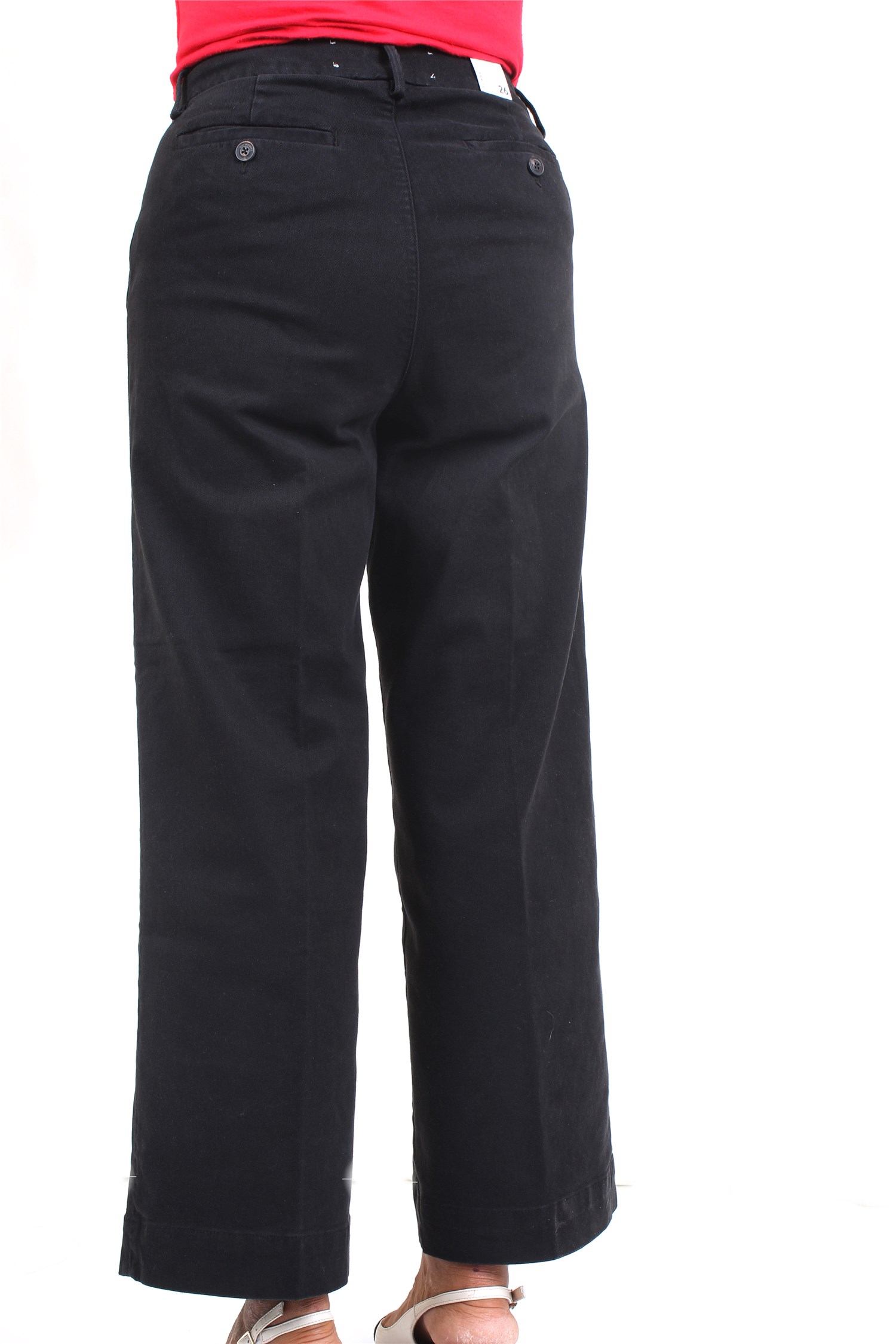 ROY ROGER'S RND032P4030112 Black Clothing Woman Trousers ROY ROGER'S RND032P4030112 Black Clothing Woman Trousers
