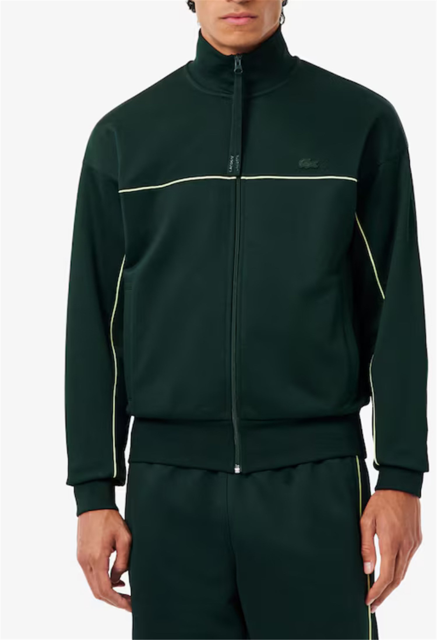 Lacoste SH5684 Verde Abbigliamento Uomo Felpa Lacoste SH5684 Verde Abbigliamento Uomo Felpa