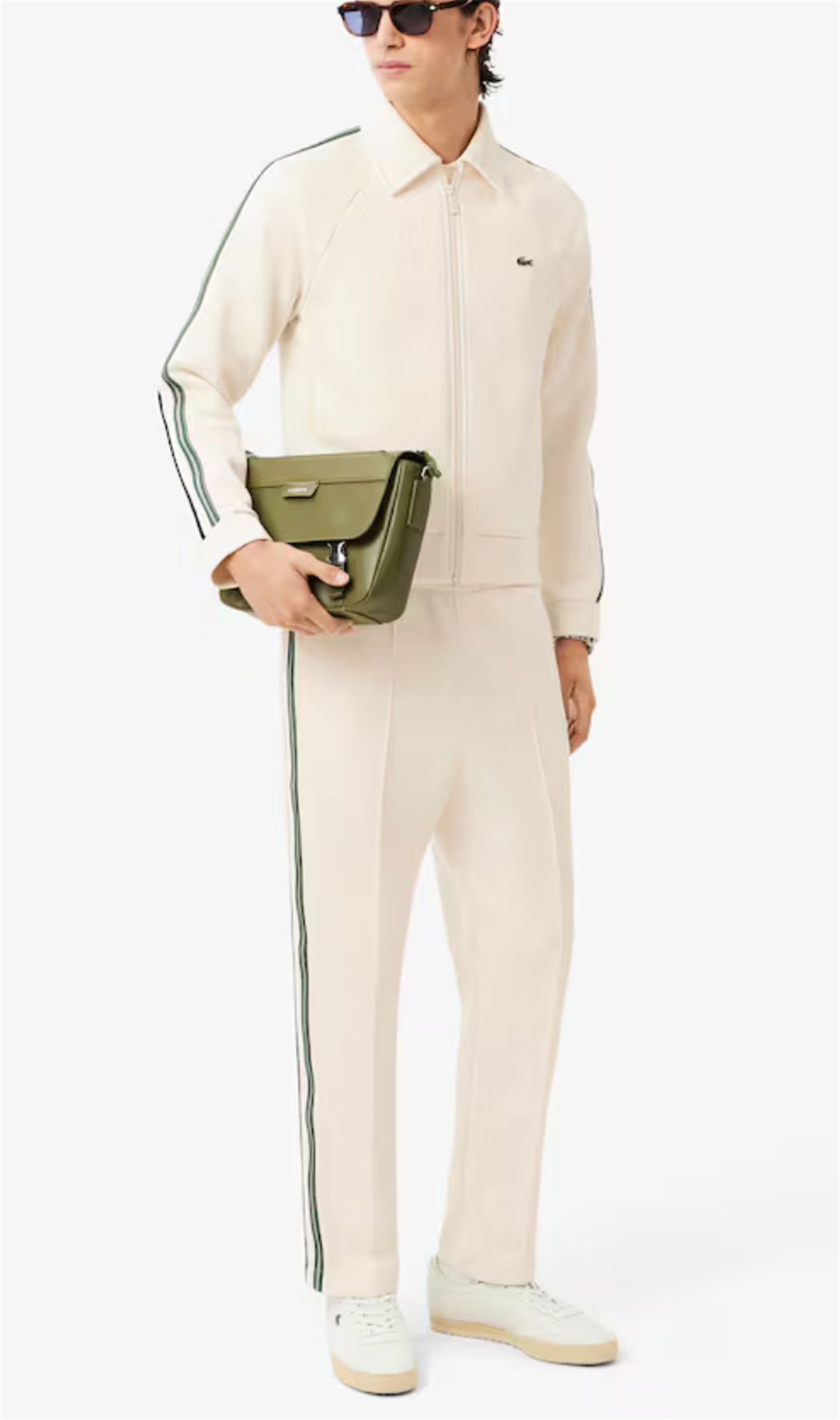 Lacoste SH5927 Latte Abbigliamento Uomo Felpa Lacoste SH5927 Latte Abbigliamento Uomo Felpa