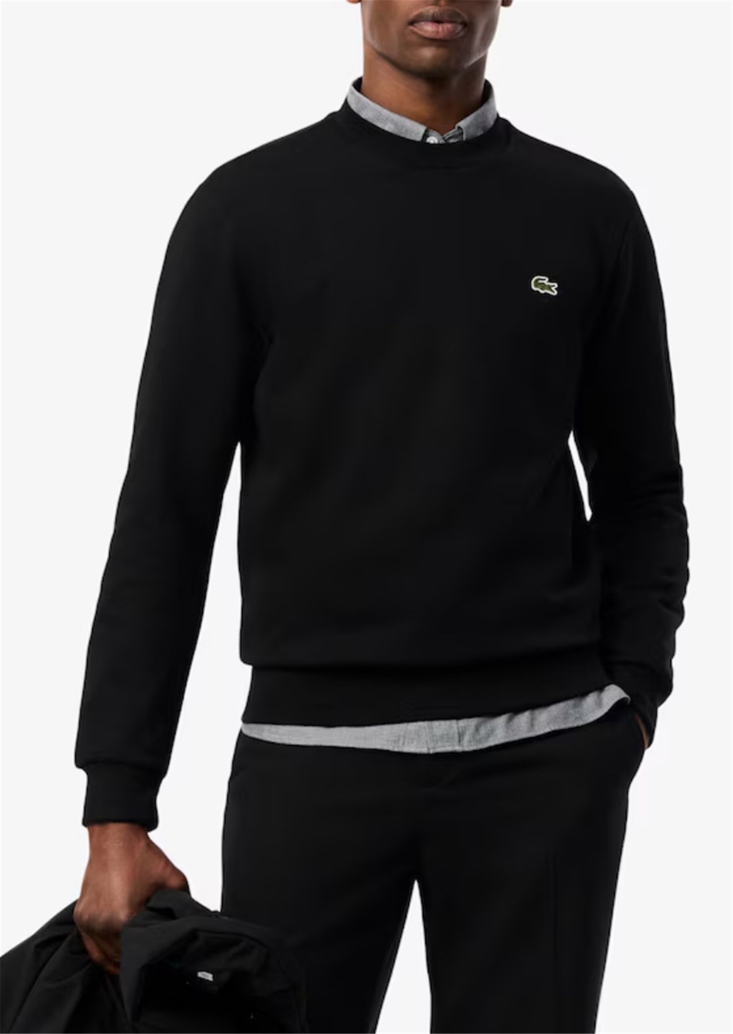 Lacoste SH9608 00 Nero Abbigliamento Unisex Felpa Lacoste SH9608 00 Nero Abbigliamento Unisex Felpa