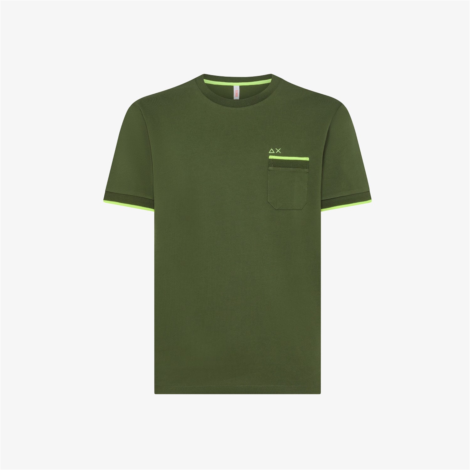 SUN68 T34124 Verde Abbigliamento Uomo T-Shirt SUN68 T34124 Verde Abbigliamento Uomo T-Shirt