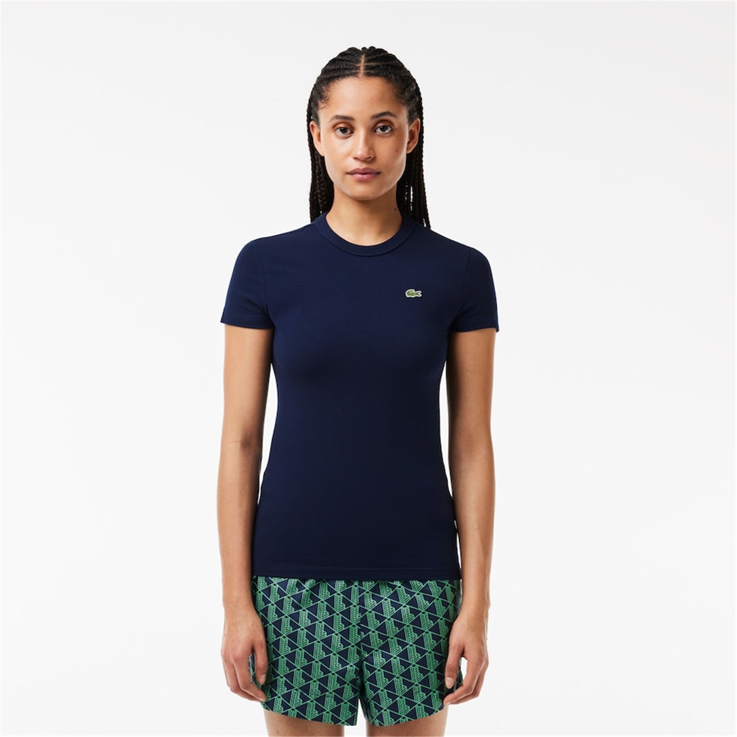 Lacoste TF7218 Blu Abbigliamento Donna T-Shirt Lacoste TF7218 Blu Abbigliamento Donna T-Shirt