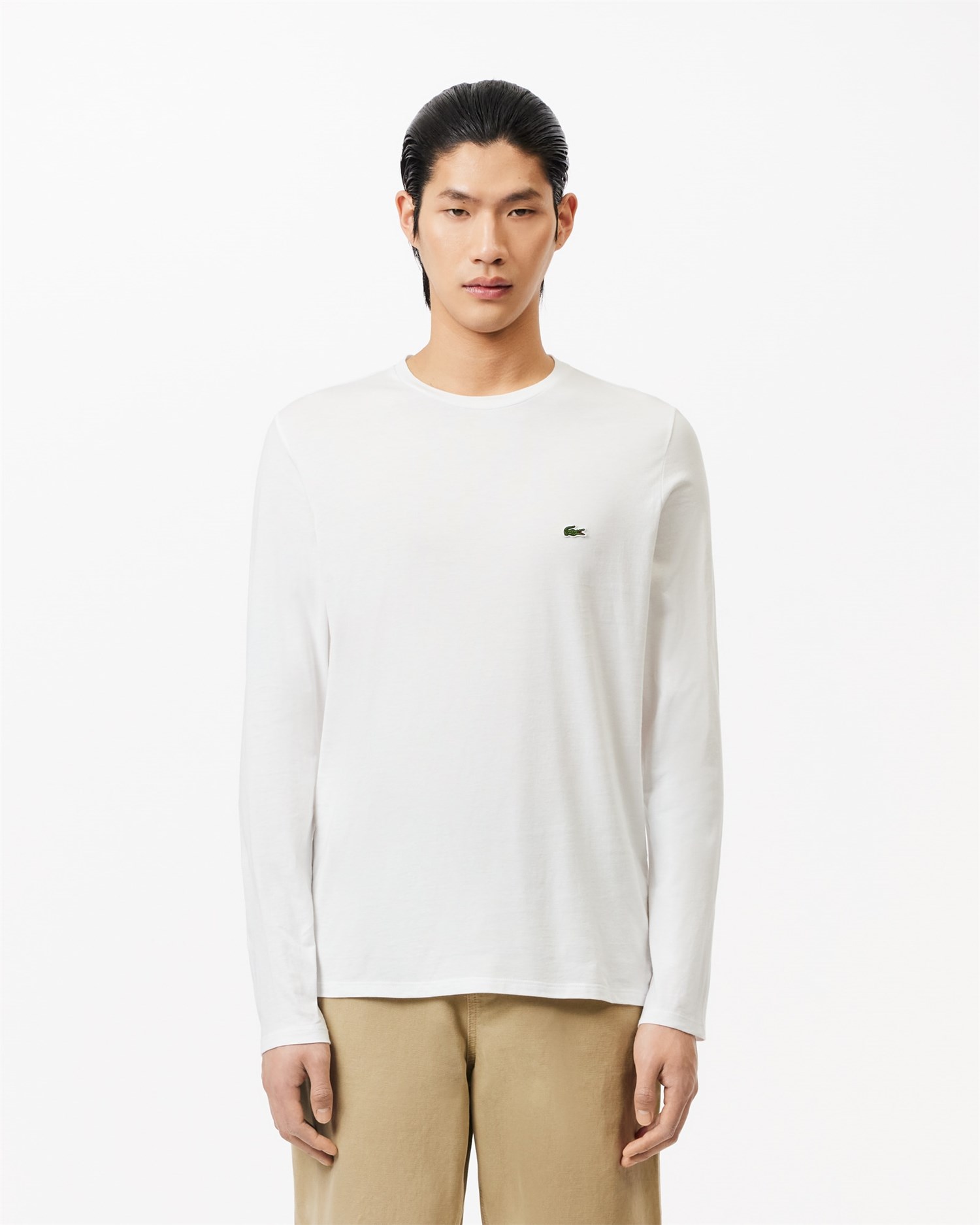 Lacoste TH6712 00 Bianco Abbigliamento Uomo T-Shirt Lacoste TH6712 00 Bianco Abbigliamento Uomo T-Shirt