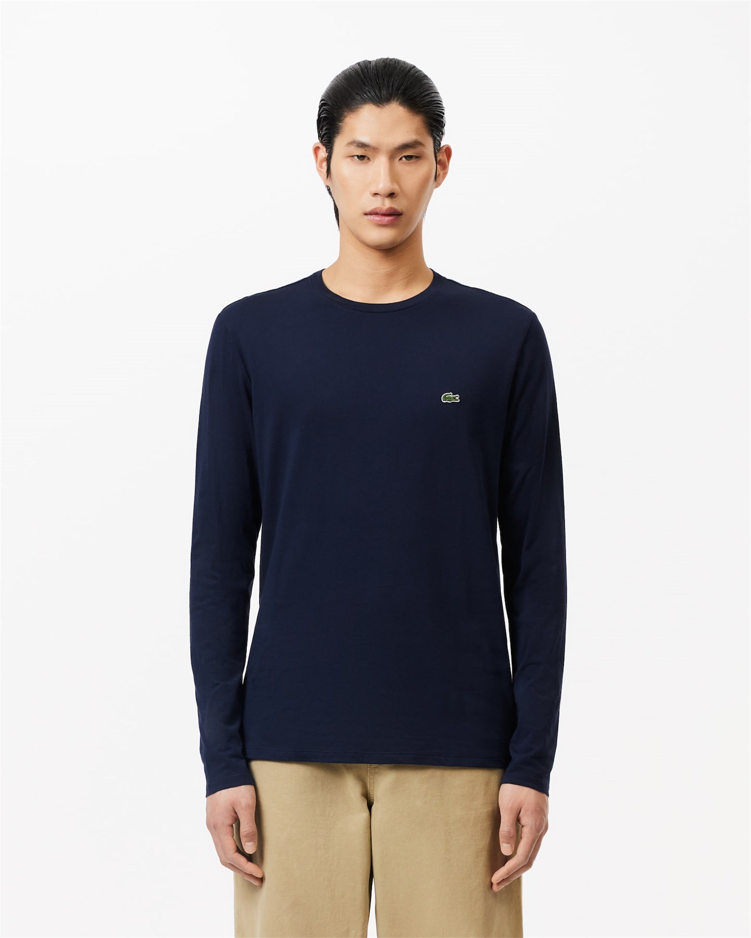 Lacoste TH6712 00 Blu Abbigliamento Uomo T-Shirt Lacoste TH6712 00 Blu Abbigliamento Uomo T-Shirt