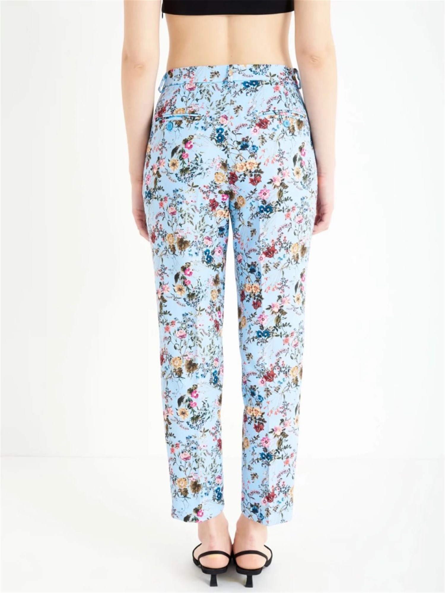 VICOLO TY1516 Light blue Clothing Woman Trousers VICOLO TY1516 Light blue Clothing Woman Trousers
