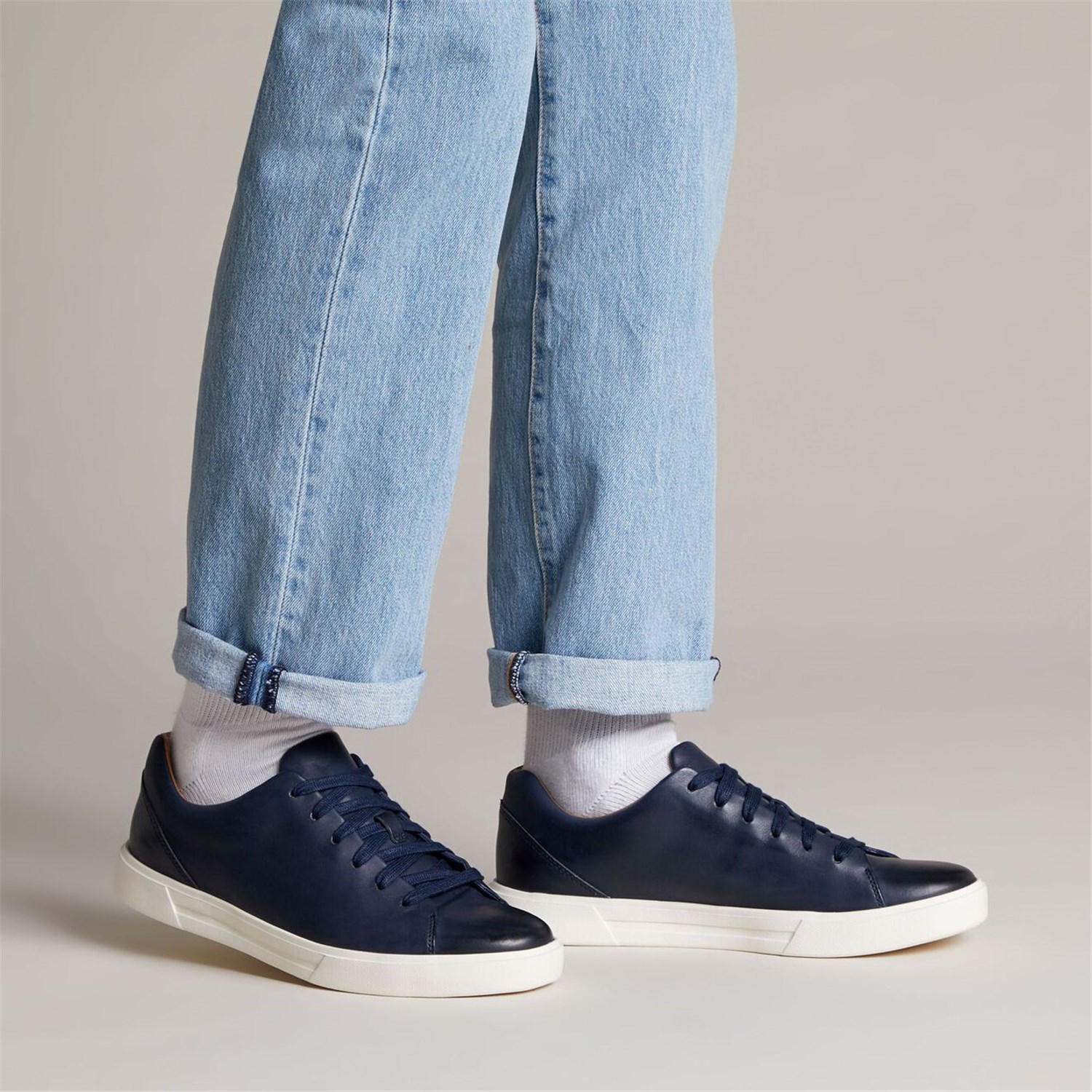Clarks UN COSTA LACE Blue Shoes Man Sneakers Clarks UN COSTA LACE Blue Shoes Man Sneakers
