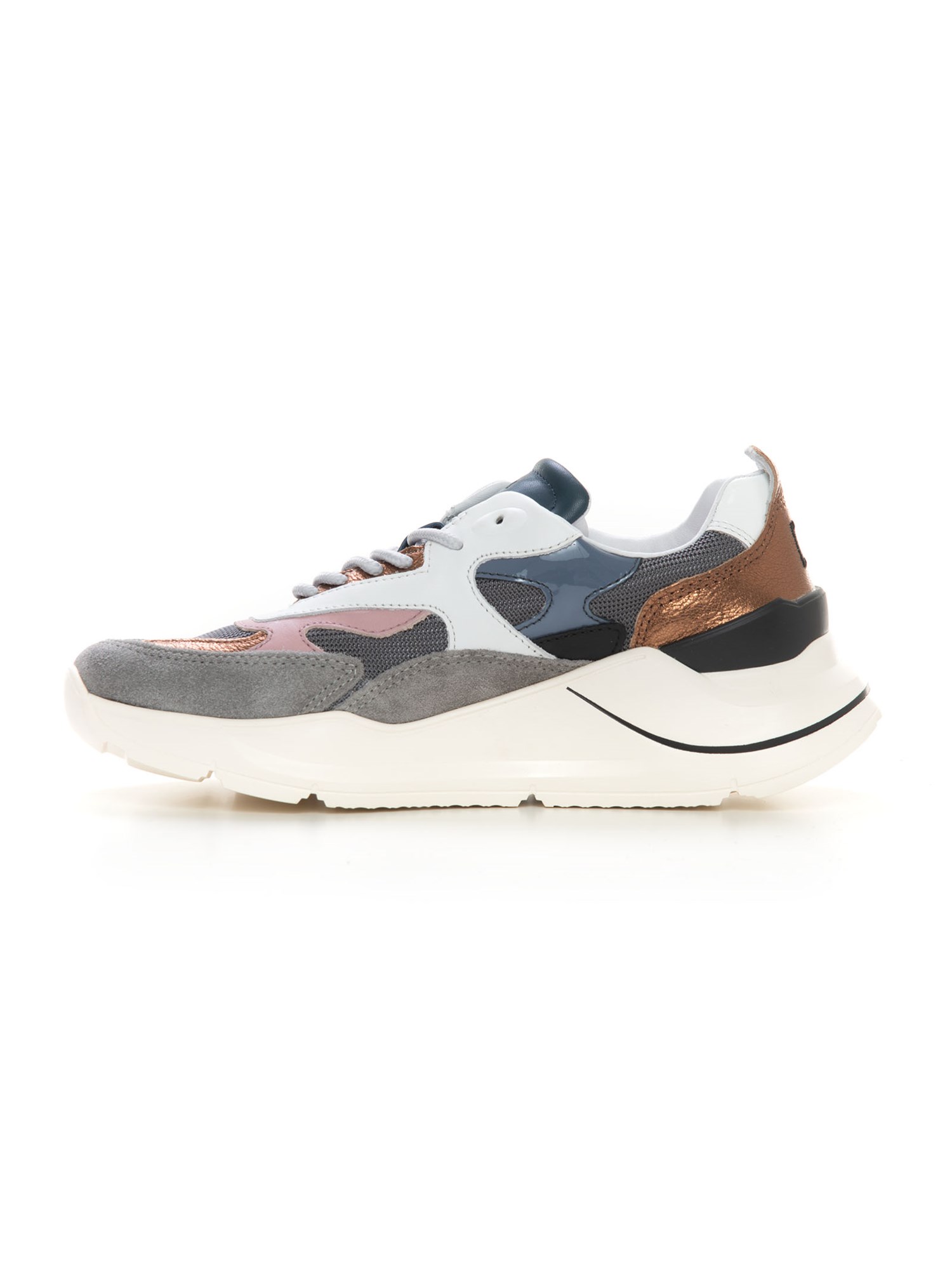 D.A.T.E. W371-FG-DR-GY Grey Shoes Woman Sneakers D.A.T.E. W371-FG-DR-GY Grey Shoes Woman Sneakers
