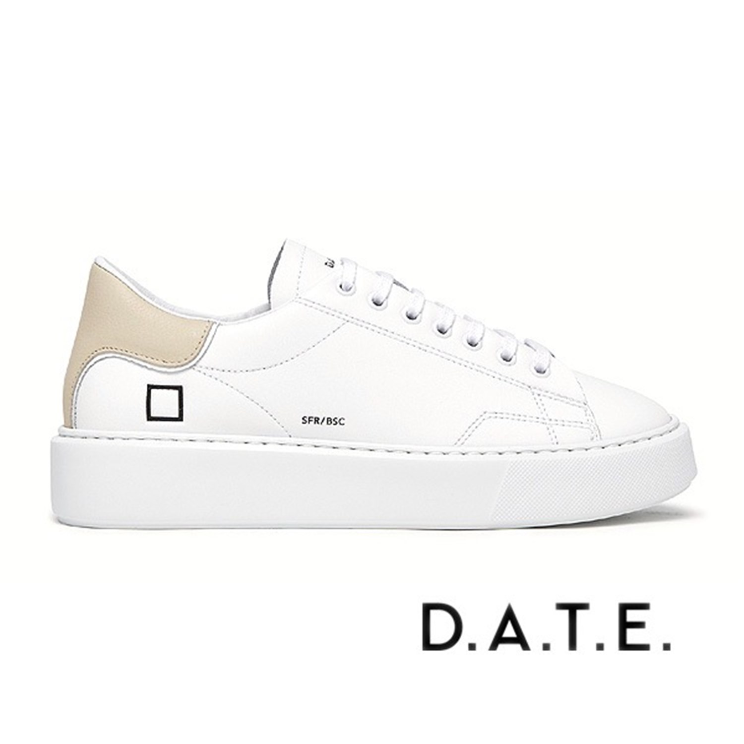 D.A.T.E. W391-SF-BA-HB White Shoes Woman Sneakers D.A.T.E. W391-SF-BA-HB White Shoes Woman Sneakers