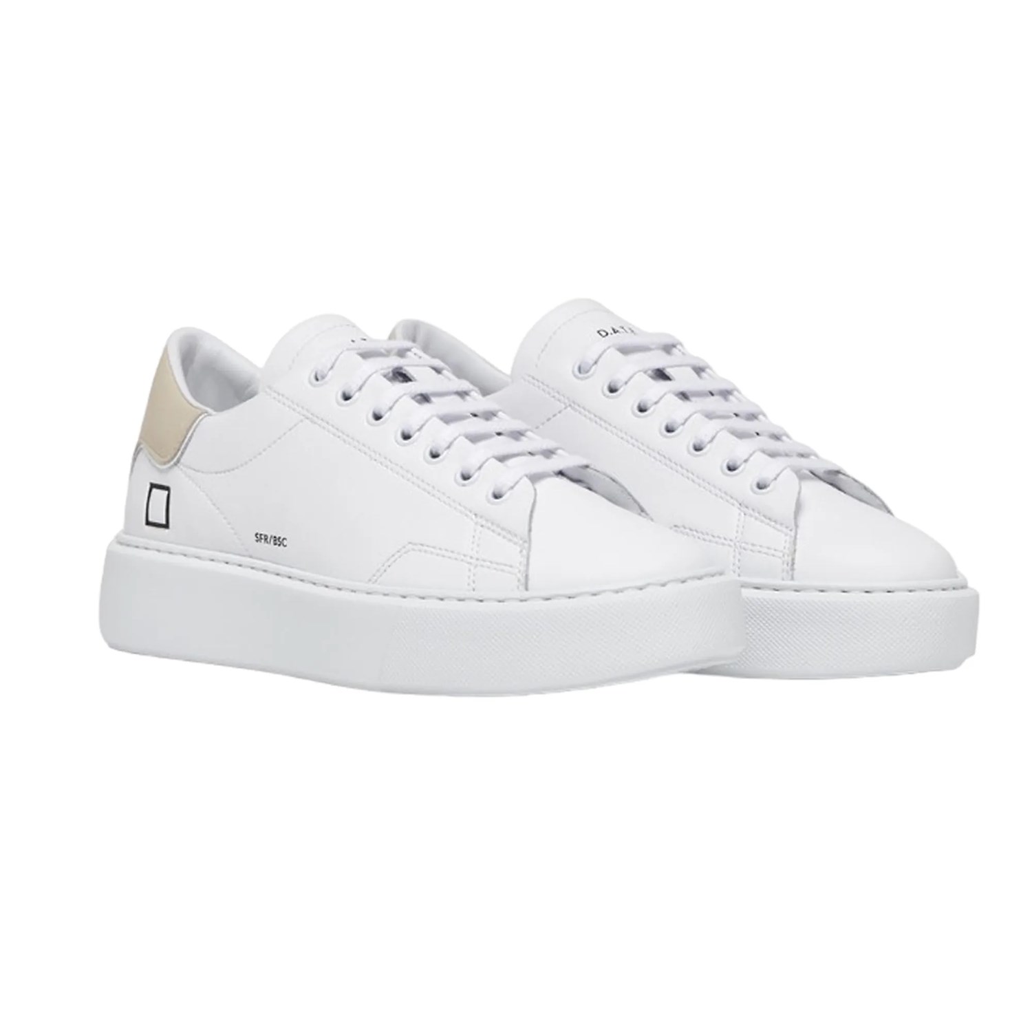 D.A.T.E. W391-SF-BA-HB White Shoes Woman Sneakers D.A.T.E. W391-SF-BA-HB White Shoes Woman Sneakers