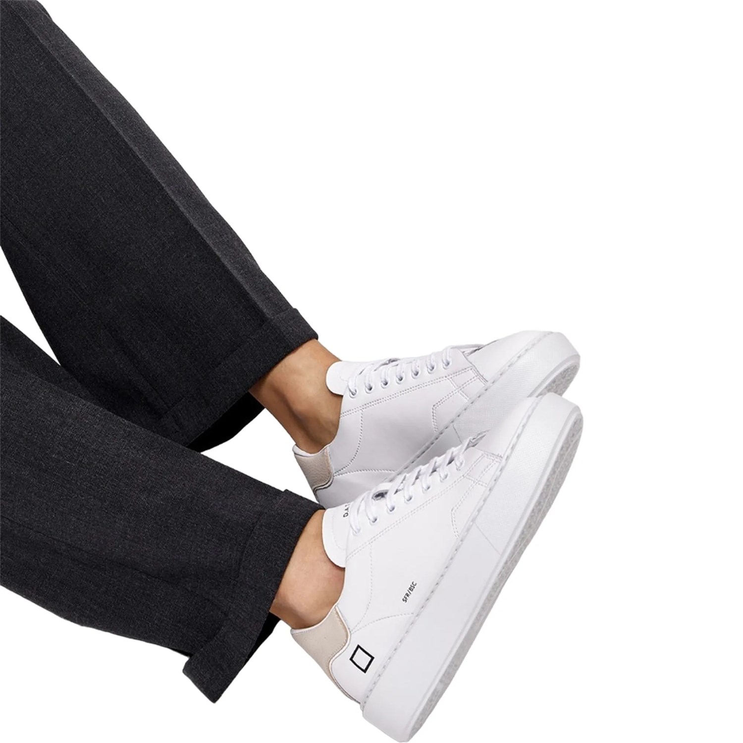 D.A.T.E. W391-SF-BA-HB White Shoes Woman Sneakers D.A.T.E. W391-SF-BA-HB White Shoes Woman Sneakers
