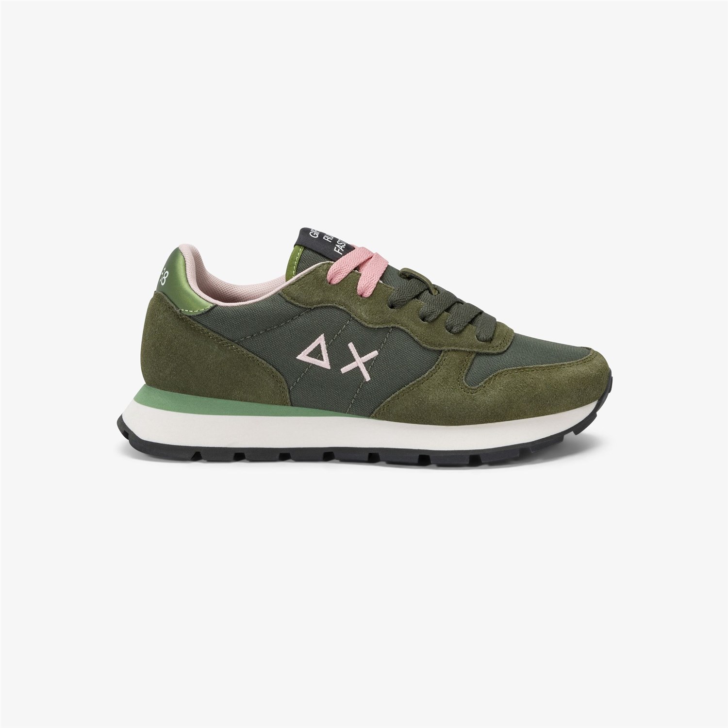 SUN68 Z45201 Verde Militare Scarpe Donna Sneakers SUN68 Z45201 Verde Militare Scarpe Donna Sneakers
