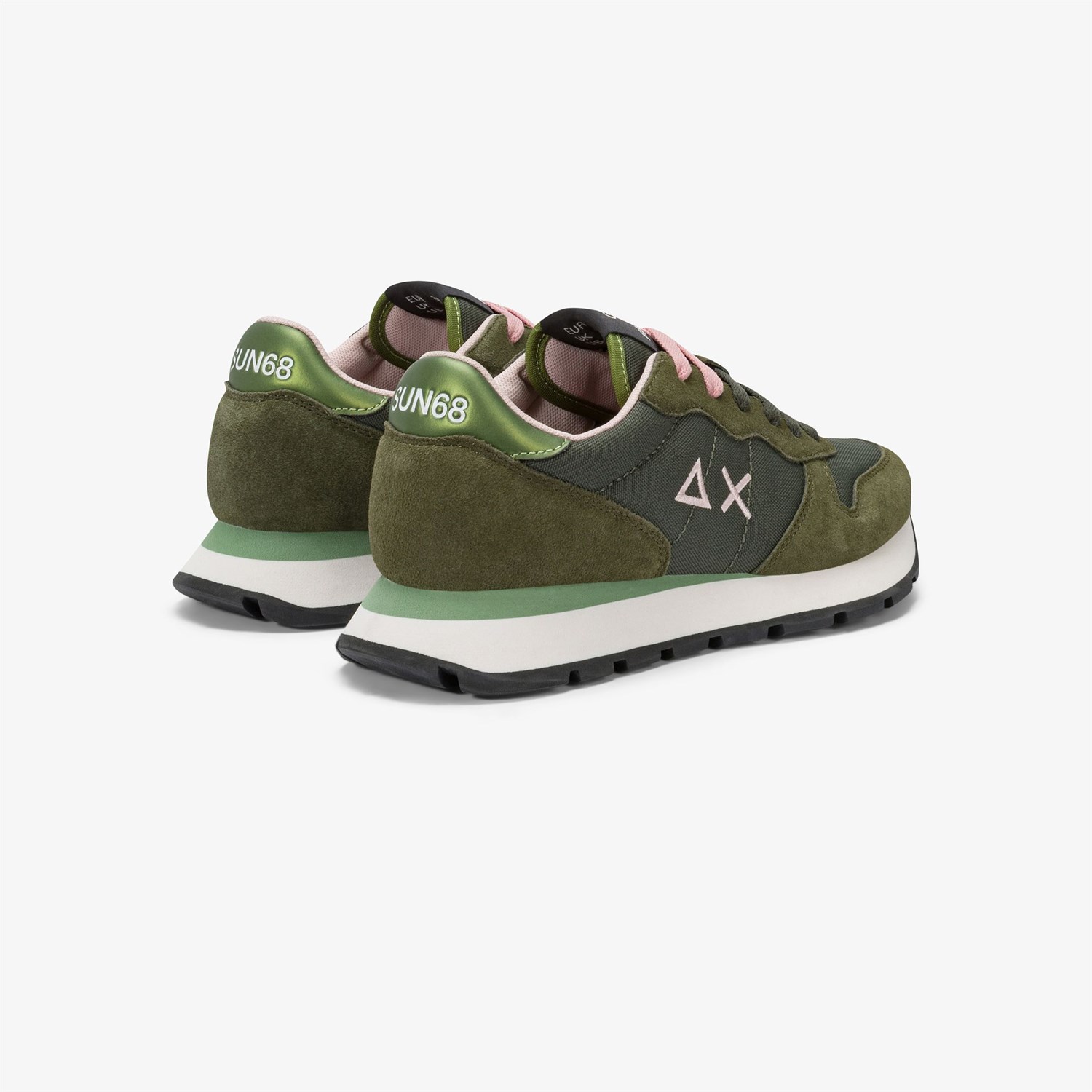 SUN68 Z45201 Verde Militare Scarpe Donna Sneakers SUN68 Z45201 Verde Militare Scarpe Donna Sneakers