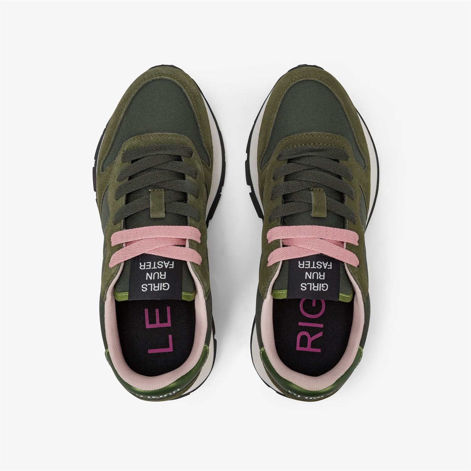 SUN68 Z45201 Verde Militare Scarpe Donna Sneakers SUN68 Z45201 Verde Militare Scarpe Donna Sneakers