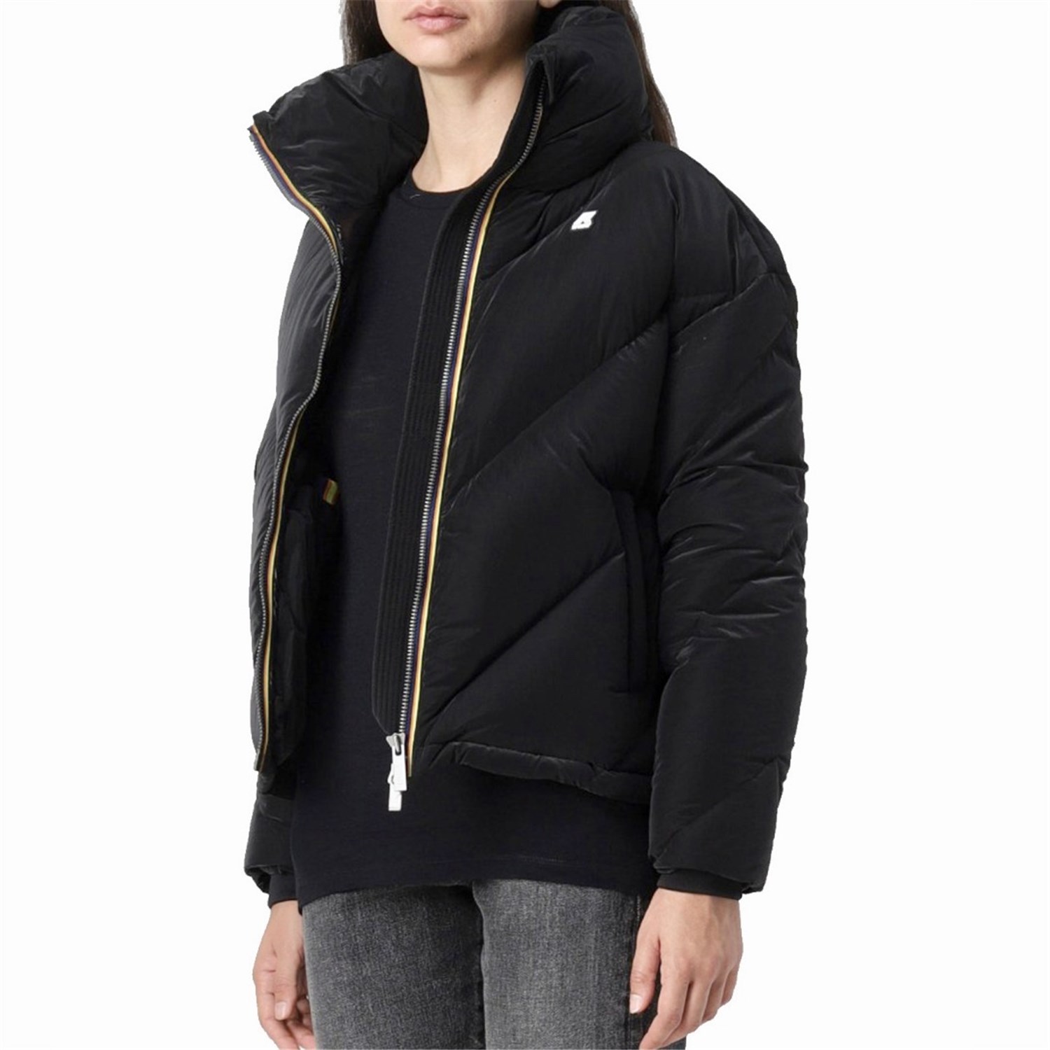 K-WAY k5115WW Black Clothing Woman Duvet K-WAY k5115WW Black Clothing Woman Duvet