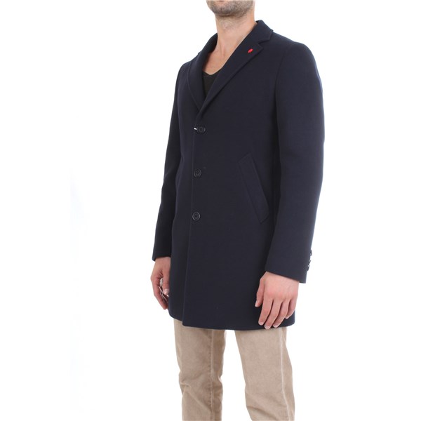 MANUEL RITZ Overcoat Blue