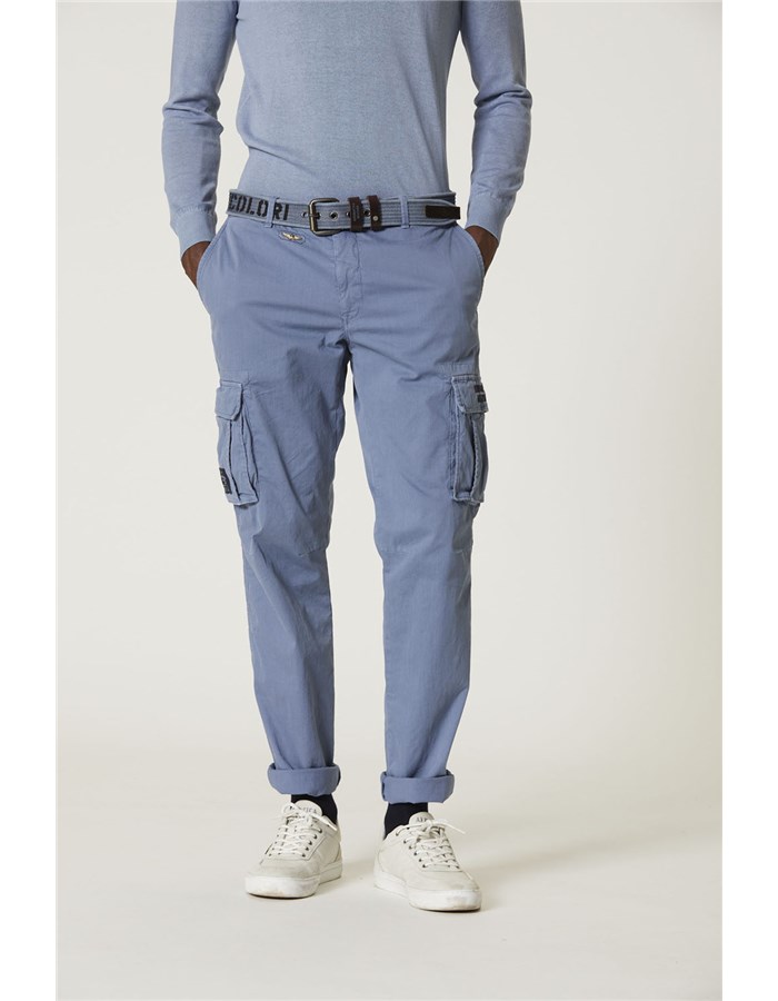 AERONAUTICA MILITARE Trousers Light blue