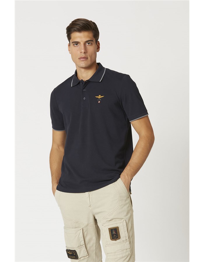 AERONAUTICA MILITARE Polo shirt Blue