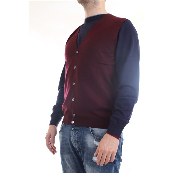 Gran Sasso Gilet Bordeaux