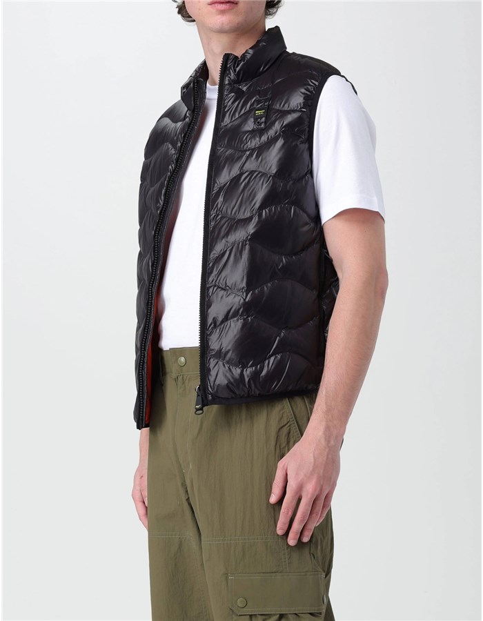 Blauer Gilet Nero