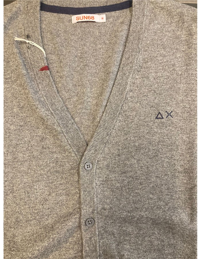 SUN68 Cardigan Grey