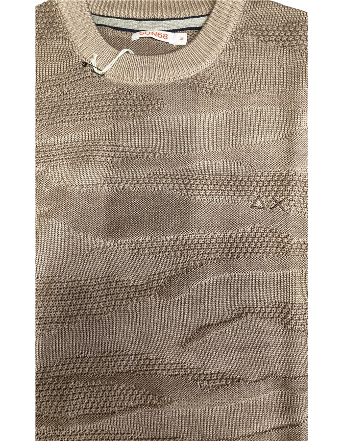 SUN68 Pullover Beige